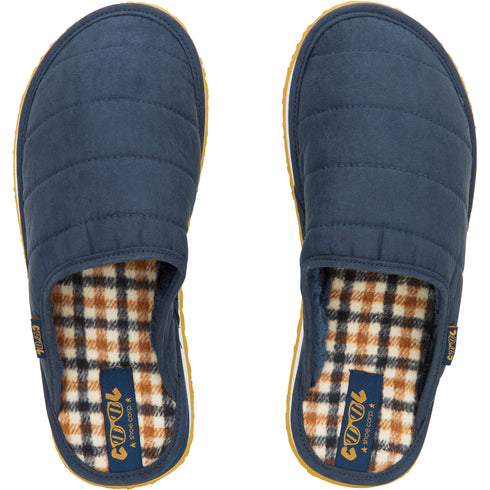 Hausschuh Herren Blau