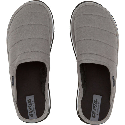 Hausschuh Herren Grau