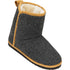 Hausschuh Damen Montana Stiefel Dunkelgrau