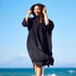 TLS Surf Poncho Kids - Black